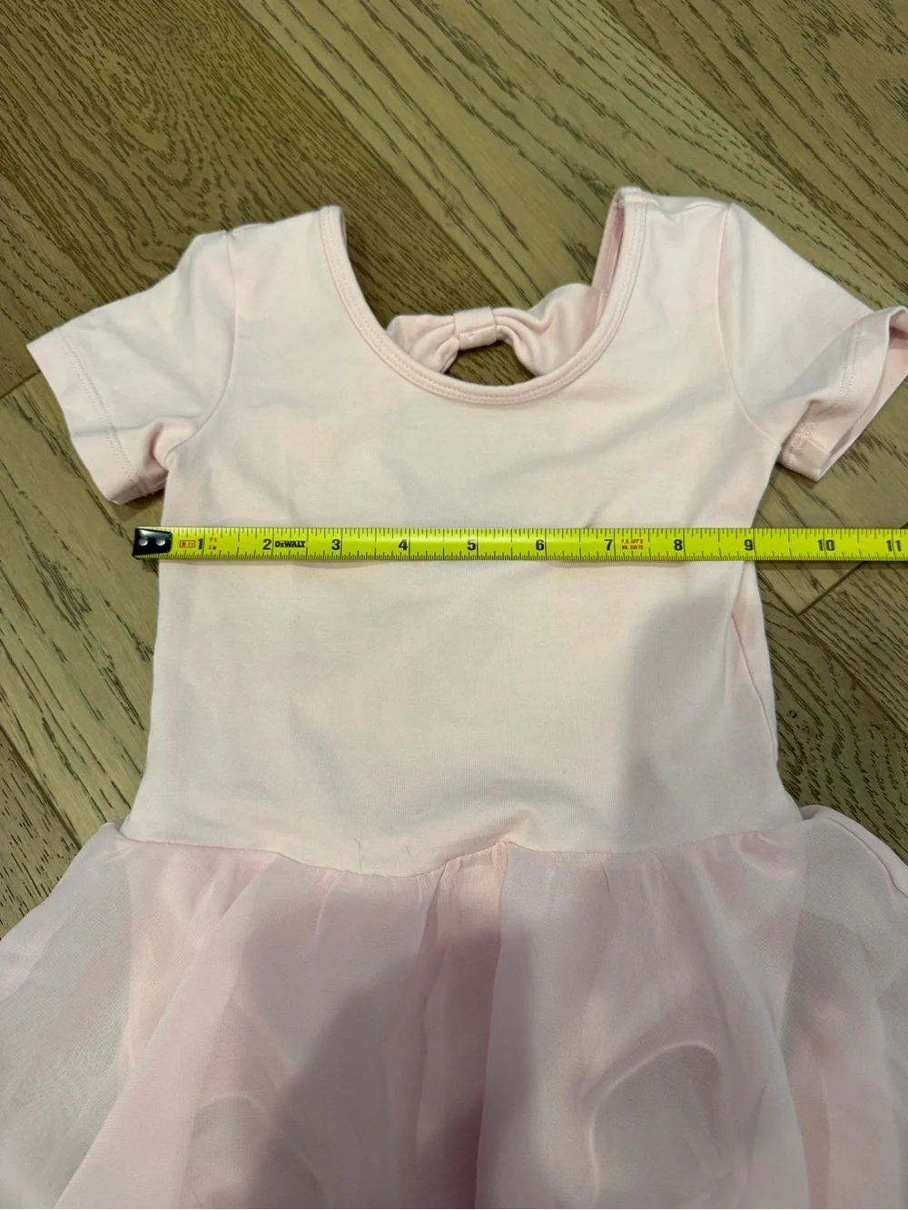 Stelle Girls Pink Ballet Leotard Dress Size 90 Dance Tutu Short Sleeve